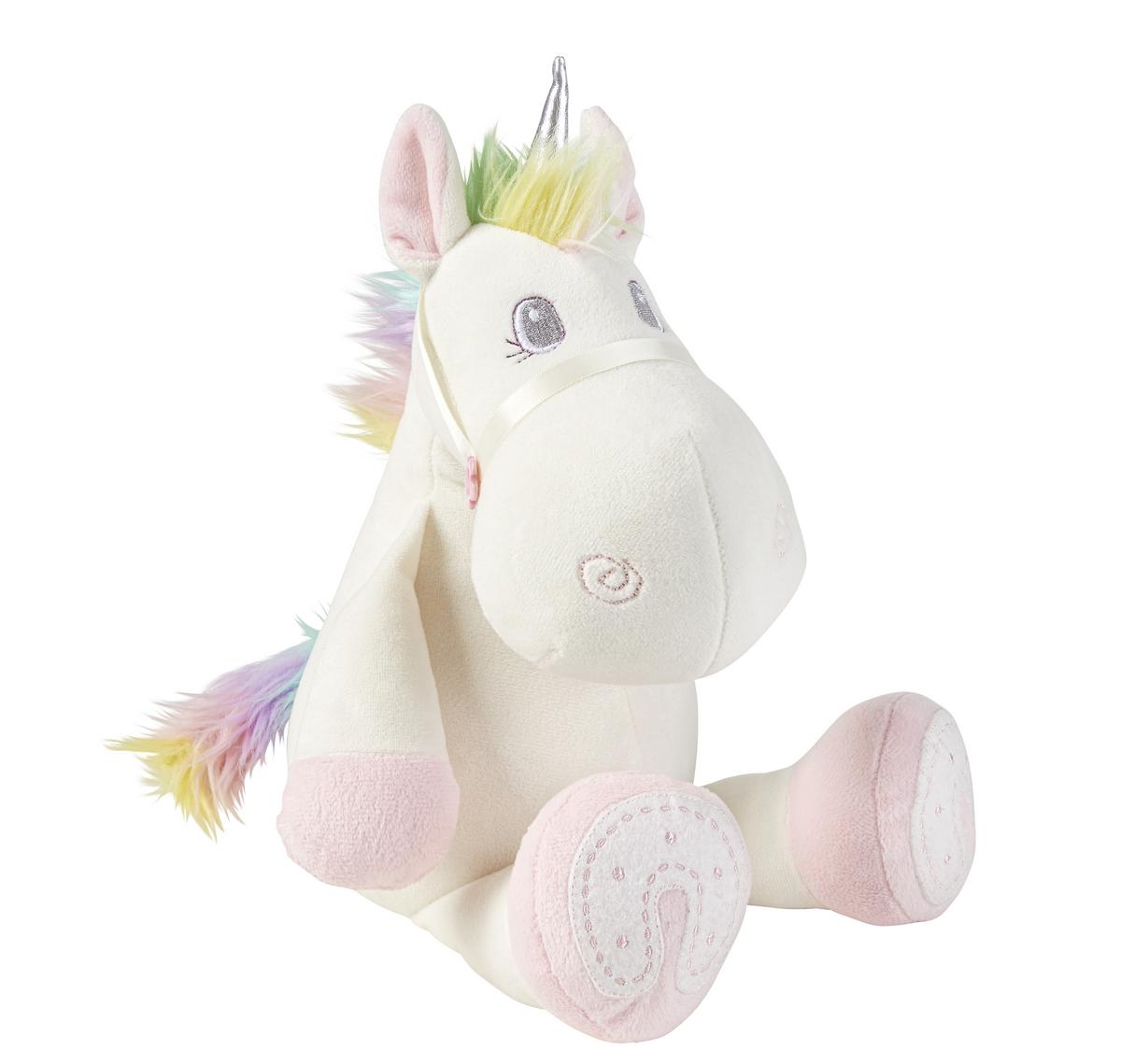 PRZYTULANKA EINHORN RAINBOW - różowy/biały, Basics, tkanina (25cm) - Patinio