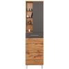 HÖGSKÅP FLOAT BREIT -EXKLUSIV- - kromfärg/antracit, Modern, metall/trämaterial (50/194/33cm) - Premium Living