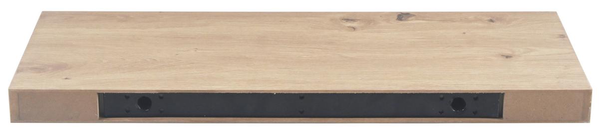 PÓŁKA ŚCIENNA SIMPLE - kolor dębowy, Basics, materiał drewnopochodny (60/3,8/23,5cm) - Boxxx