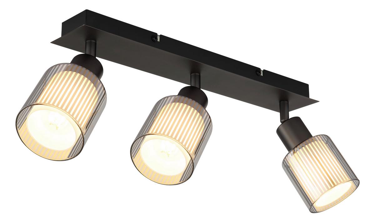 Proiector Villegas - alb/negru cromat, Basics, sticlă/metal (41/8/18,6cm) - Globo