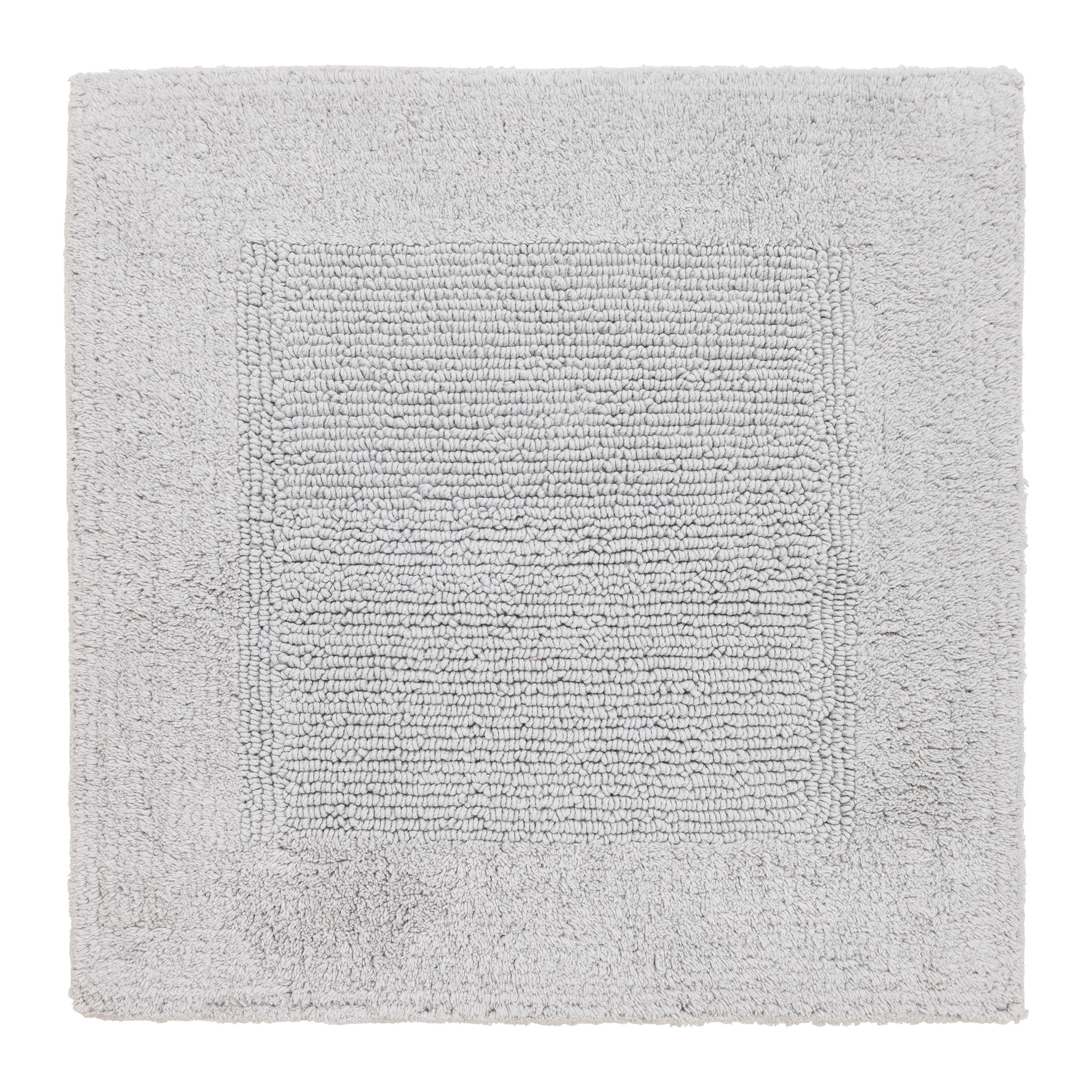 BADRUMSMATTA KAREN - ljusgrå, Klassisk, textil (50/50cm) - Premium Living