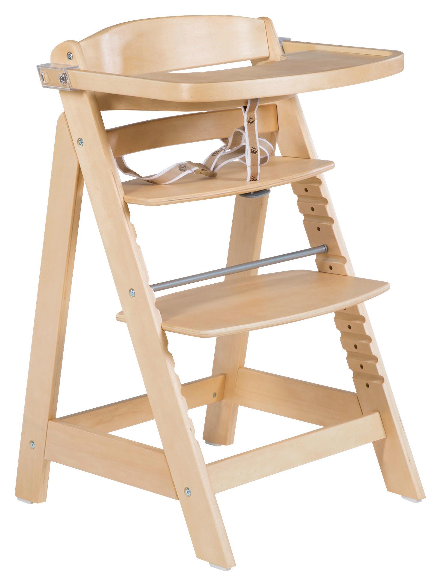 Hochstuhl Sit Up Click & Fun Naturfarben - Naturfarben, KONVENTIONELL, Holzwerkstoff (50/80/54cm) - Roba