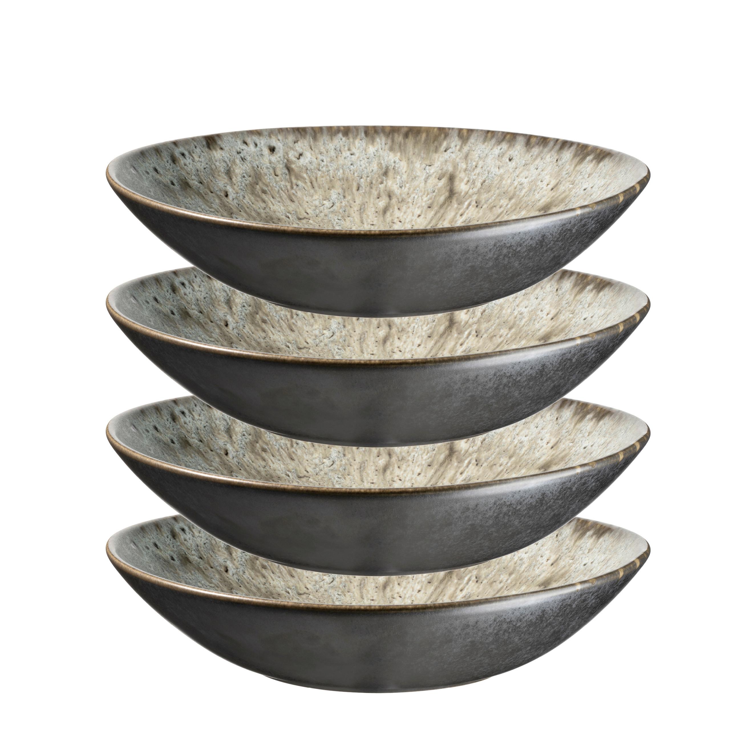 SUPPENTELLERSET 935541 CARELLIA TELLERSET - Grau, Basics, Keramik (22,5/5cm) - Mäser