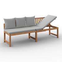 Vrtna Klop Junoa, Siva, Les Akacije - siva, Moderno, tekstil/les (200/75/60cm) - Bessagi Garden