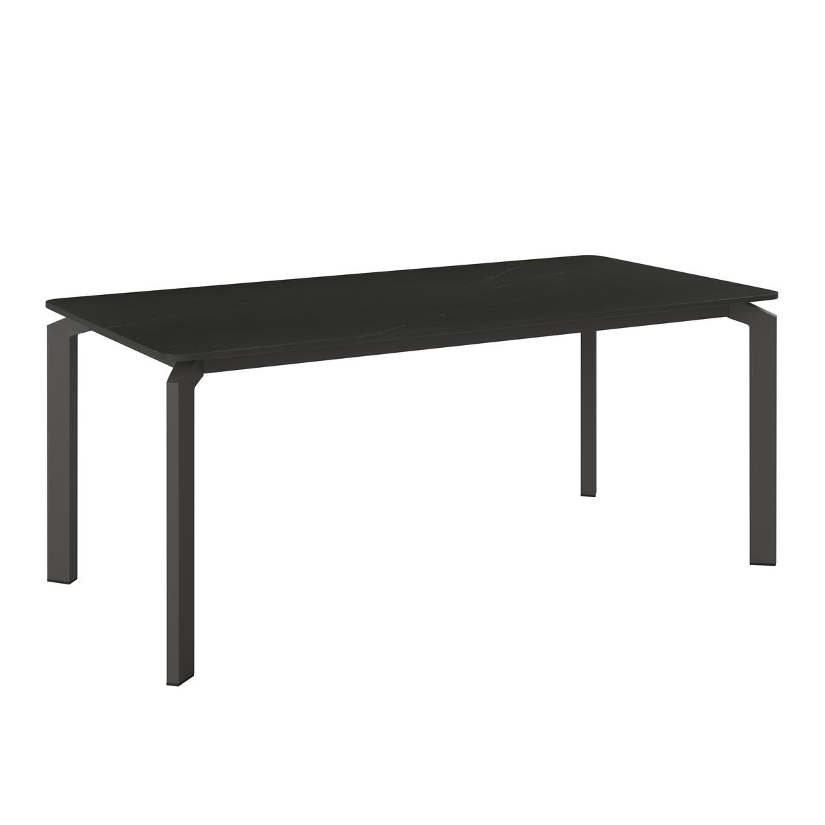Vrtna Miza Cancun, 180x90, Aluminij, Keramika - antracit, Moderno, kovina/keramika (180/74/90cm) - Mömax