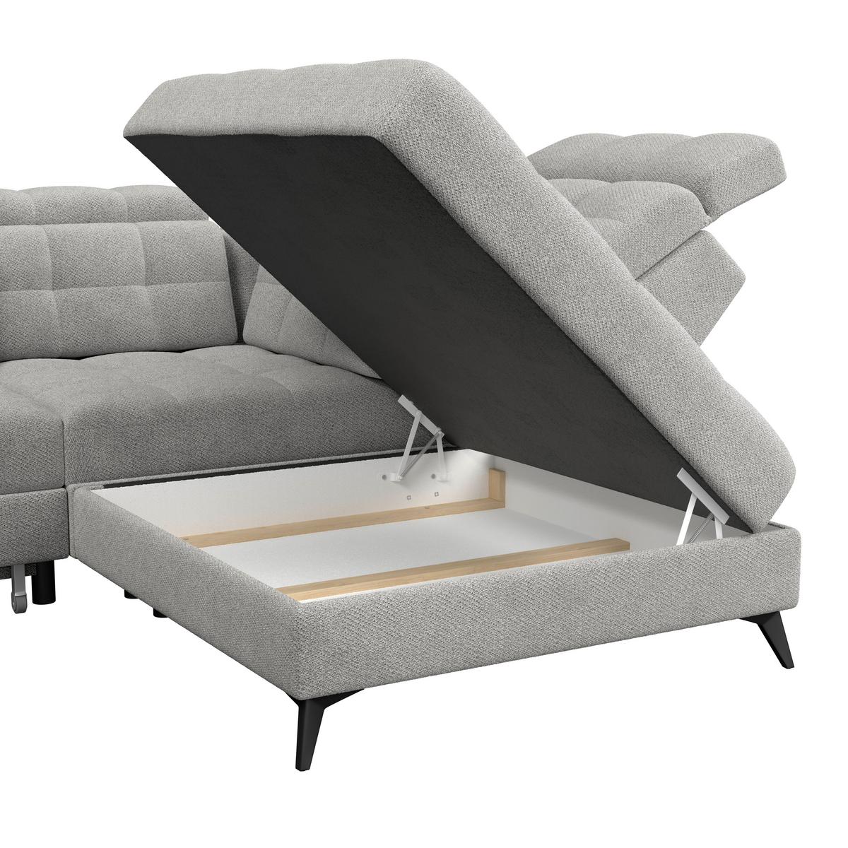 Coltar BARLETTA - gri deschis, Romantik / Landhaus, textil (289/228cm) - Luca Bessoni