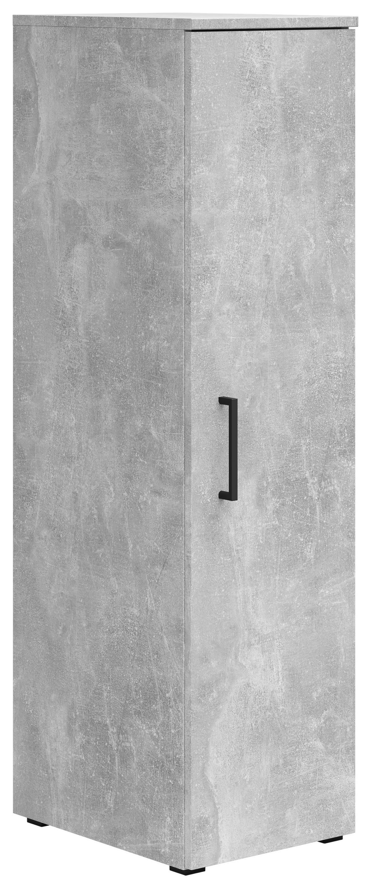 Schrank Multistauraum Grau - Schwarz/Grau, Modern, Holzwerkstoff/Kunststoff (30/115/40cm)