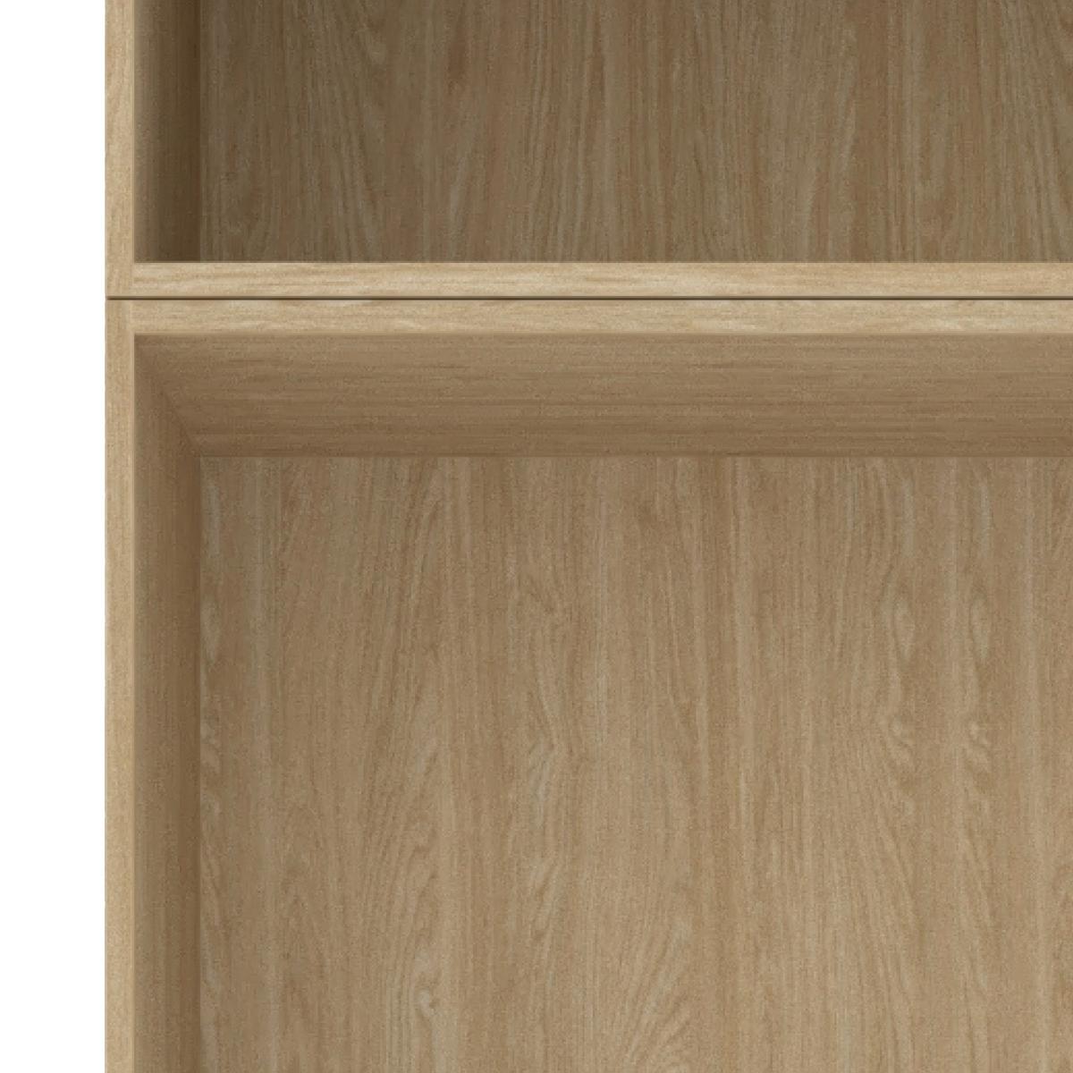 Carcasă șifonier UNIT - culoare lemn stejar, Modern, material pe bază de lemn (91,1/242,2/56,5cm) - Ondega