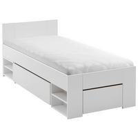 Bett Azurro 2-90 Weiß - Weiß, MODERN, Holzwerkstoff (90/200cm) - Mömax