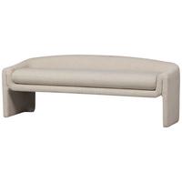 Sitzbank Zone Beige B: 160 cm - Beige, Design, Textil (160/60/52cm) - Livetastic