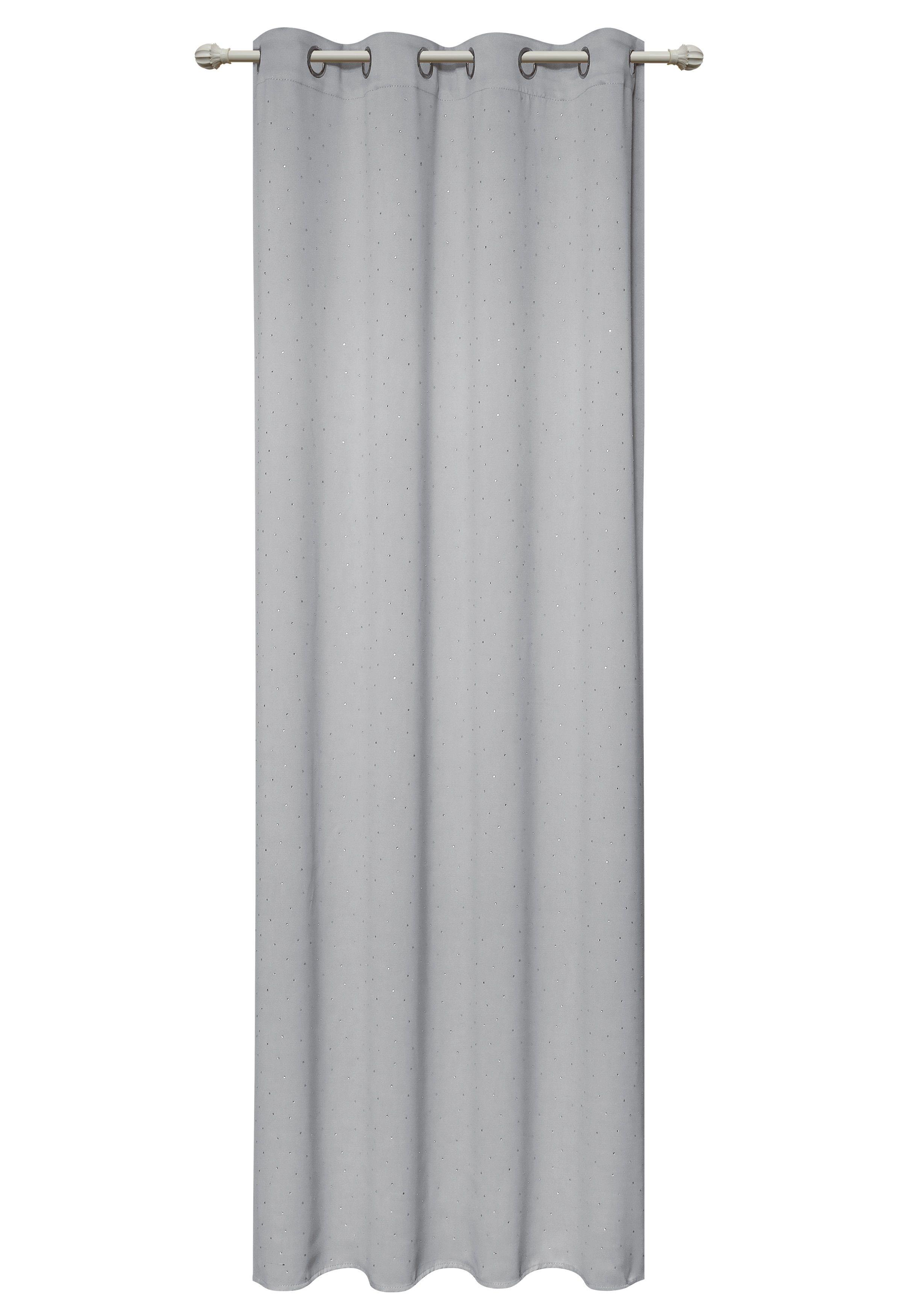 Sötétítőfüggöny Stein 135/245 - ezüstszínű, textil (135/245cm)