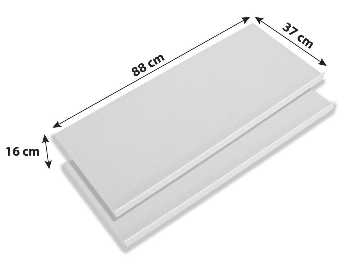 Polica Za Obuću Universal - siva, drvni materijal (88/16/37cm) - Modern Living