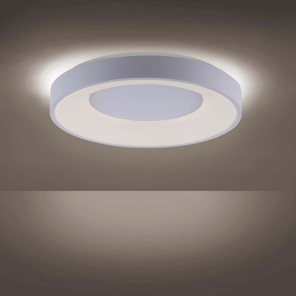 LED-Deckenleuchte Anika max. 30 Watt - Weiß, Basics, Kunststoff/Metall (48/48/8cm)