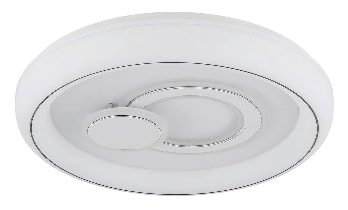 Plafonieră cu LED Ruiz - alb, Konventionell, plastic/metal (48/7,5cm) - Globo