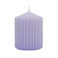 Velika Sveča Liona - barve bezga, parafin (7/9cm) - Mömax