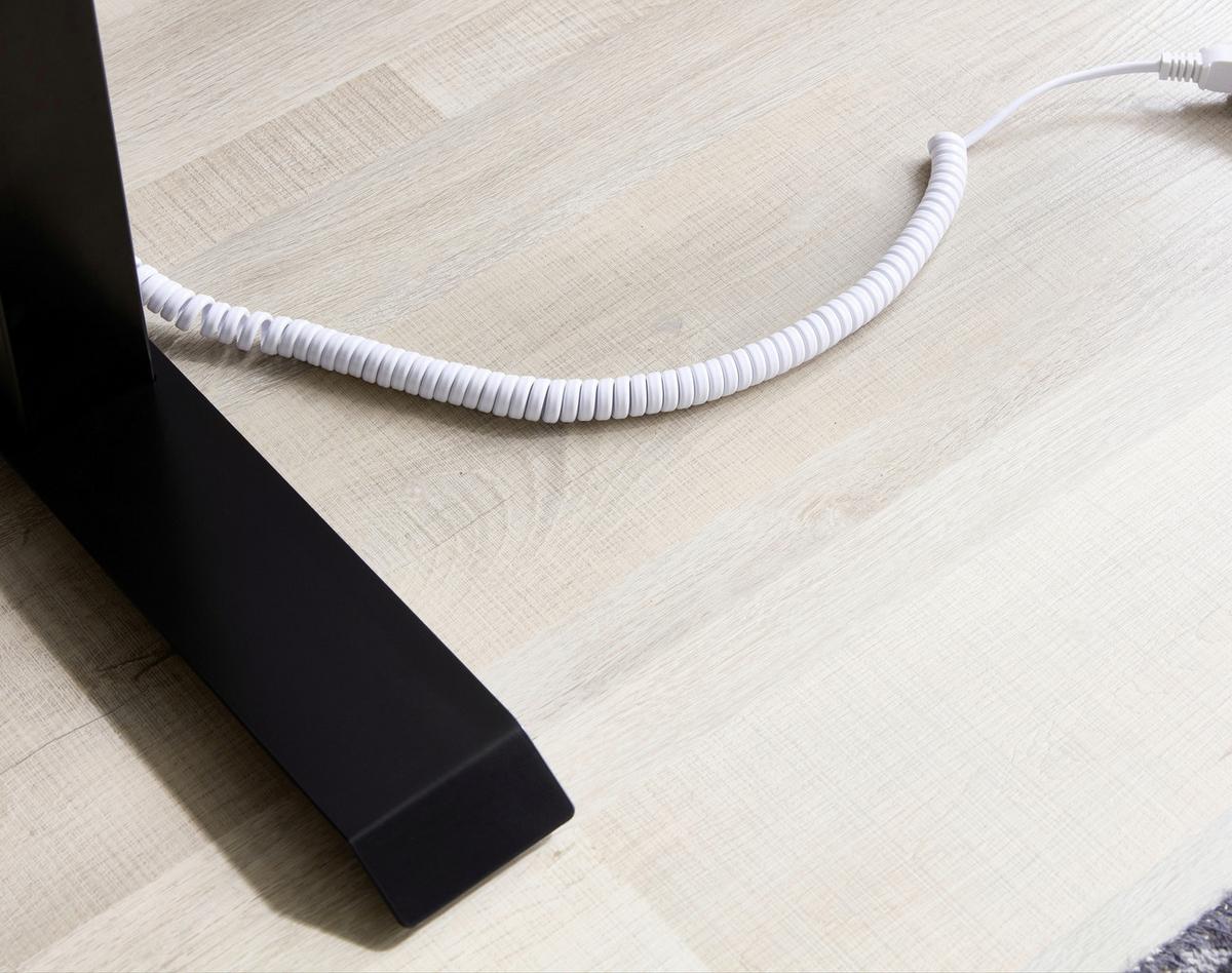 Íróasztal, Állítható Magasságú Lift4home - fekete, Modern, Üveg/fém (120/72-120/60cm)