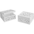 Dekorativna Škatla Krishna - bela, Romantika, leseni material/les (20/20/10cm) - Mömax modern living Dekorativna Škatla Krishna - bela, Romantika, leseni material/les (20/20/10cm) - Mömax modern living