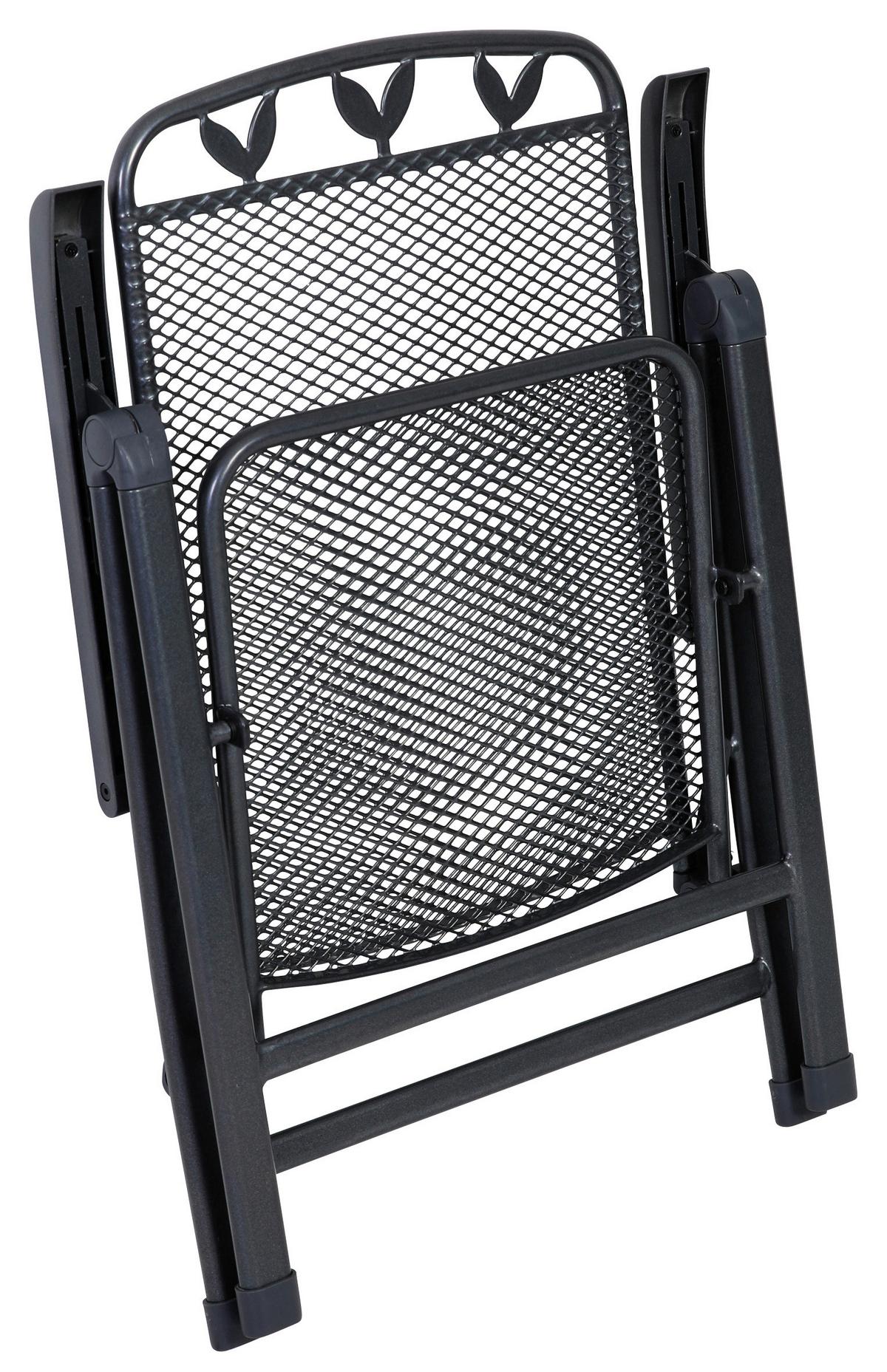 Gartensessel Toulouse Grau Metall - Grau, Basics, Metall (58/108/64cm) - Gardenson