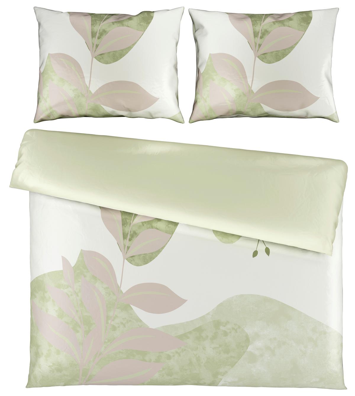 Lenjerie de pat Ice Burg cca. 200x220/2x50x70 cm - verde, textil (200/220cm) - Modern Living