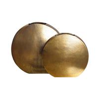 DEKOVASE DEKOVASE 2ER SET GOLD - Goldfarben, Design, Metall (35/34/13,5cm) - Livetastic