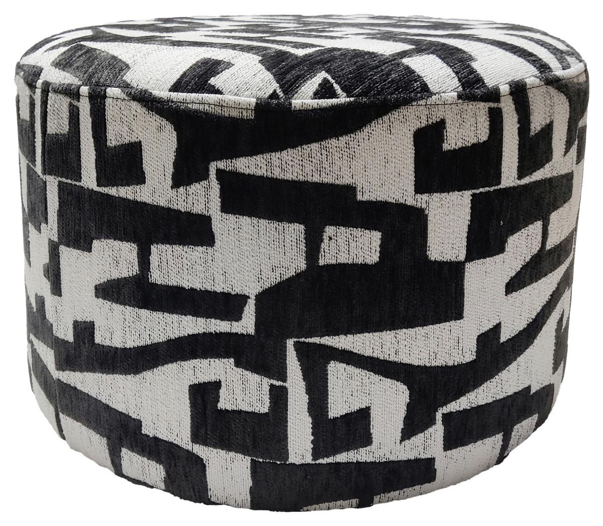 Tabure Trend - bijela/crna, Lifestyle, drvni materijal/tekstil (52/33/52cm) - Mömax