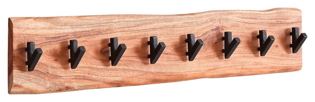 Wandgarderobe in Akazienfarben - Akaziefarben, MODERN, Holz (90/19/9cm) - MID.YOU
