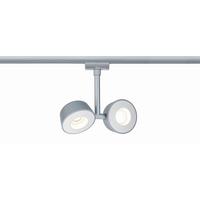 Schienensystem-Strahler Spot Double Pellet max. 4 Watt - Chromfarben, Design, Kunststoff/Metall (19/18/4cm) - Paulmann