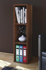 Regal aus Holzwerkstoff (MDF) in Kern Nussbaum Regal aus Holzwerkstoff (MDF) in Kern Nussbaum