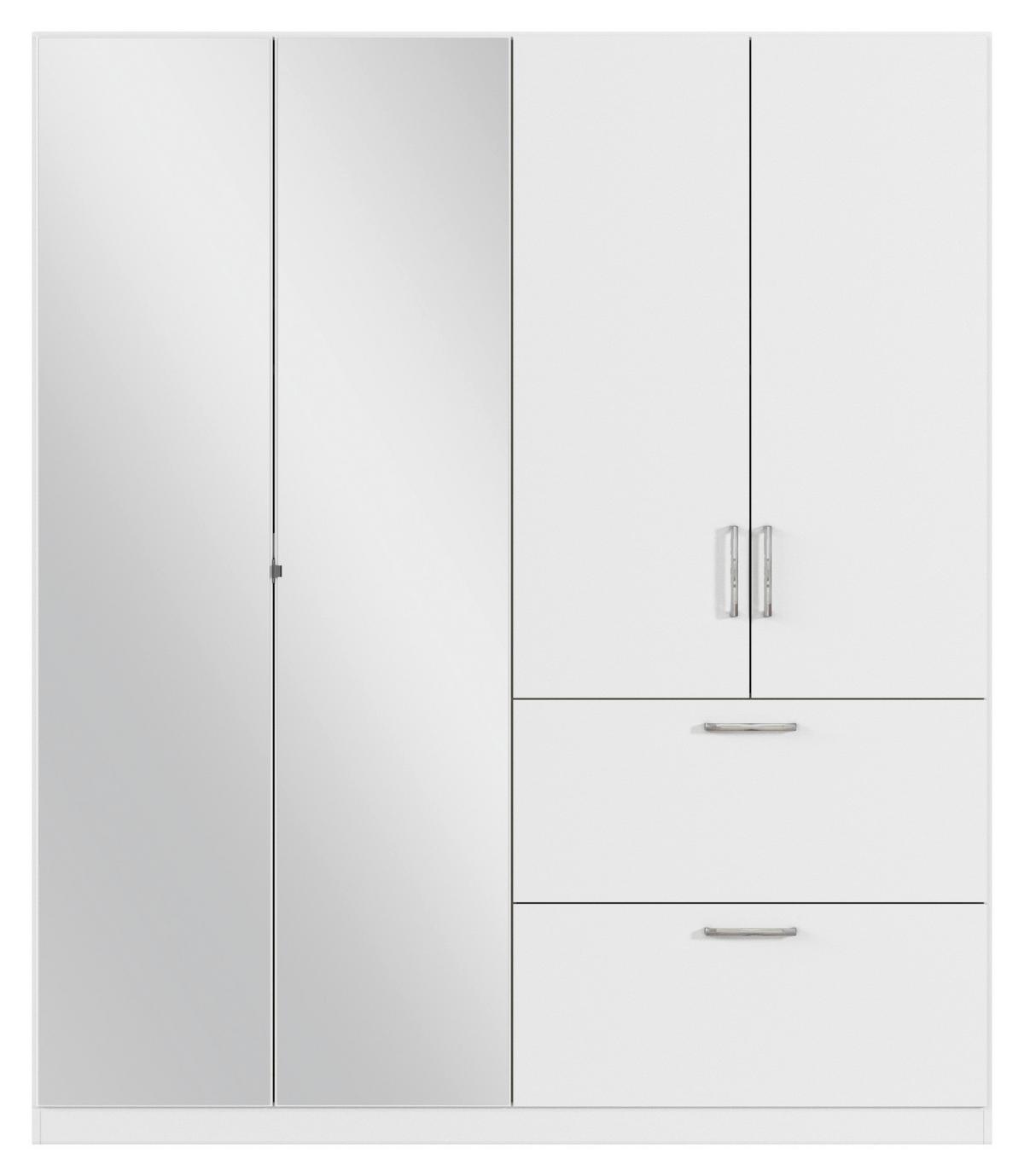 DULAP USI ROTATIVE PADUA - alb, Modern, material pe bază de lemn (180/210/54cm) - Modern Living