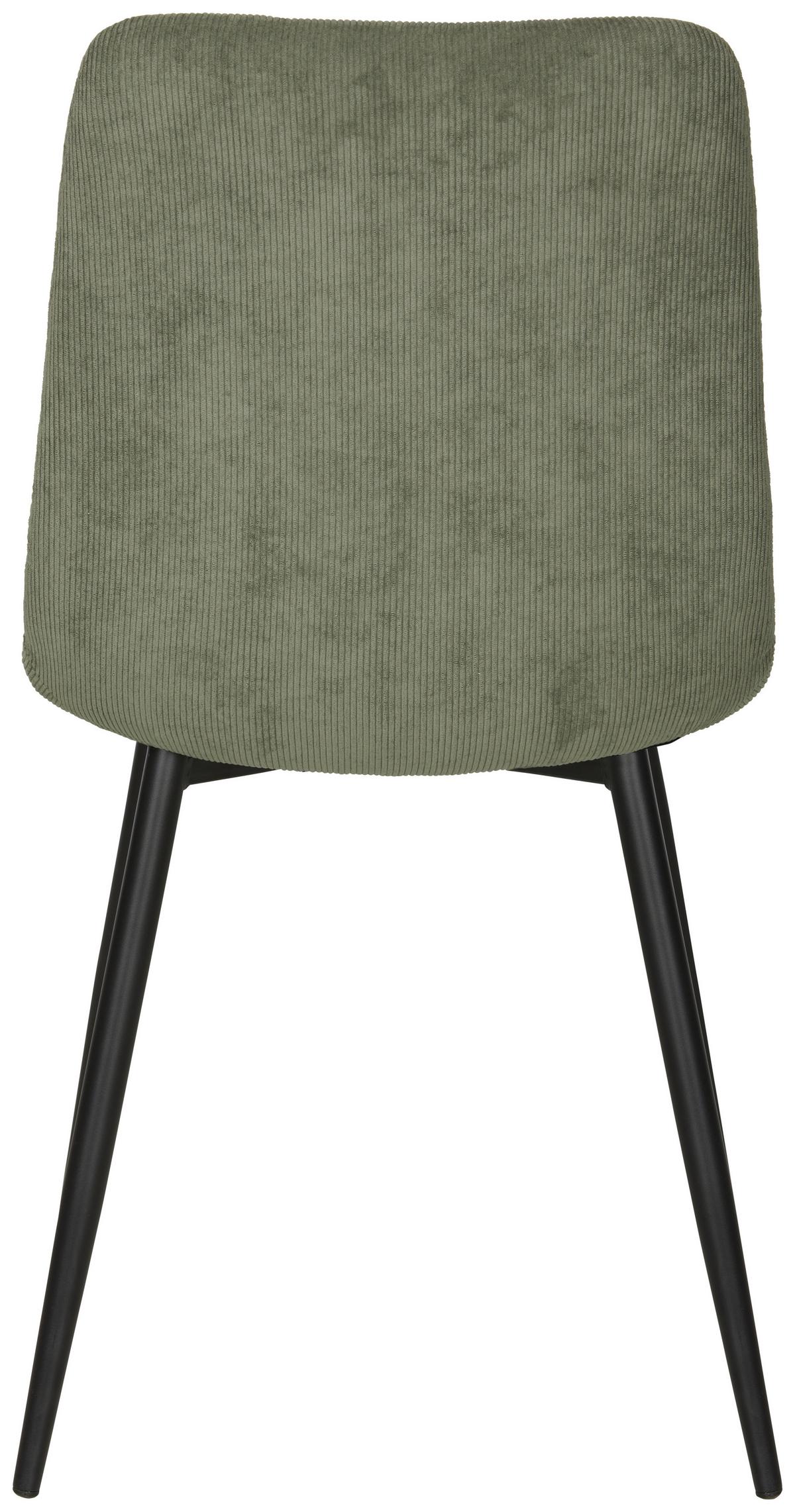 KRZESŁO NINO - zielony/czarny, Modern, metal/drewno (45/88/54,5cm) - Based