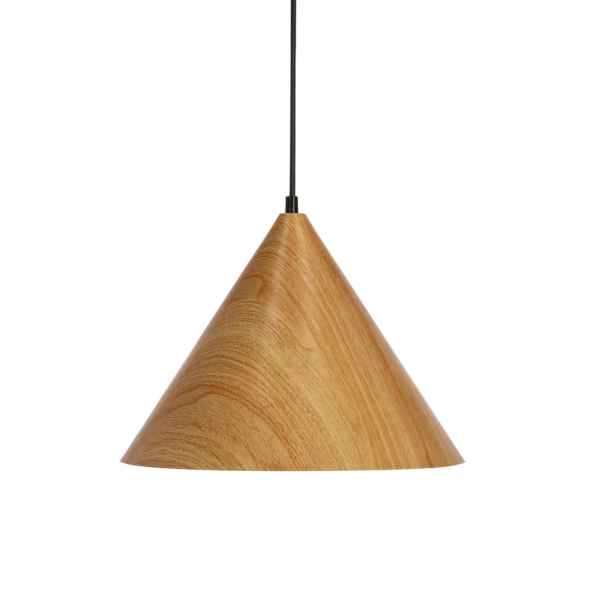 Viseća Svjetiljka Dunca - hrast medunac/crna, Basics, metal (32/32/115cm)