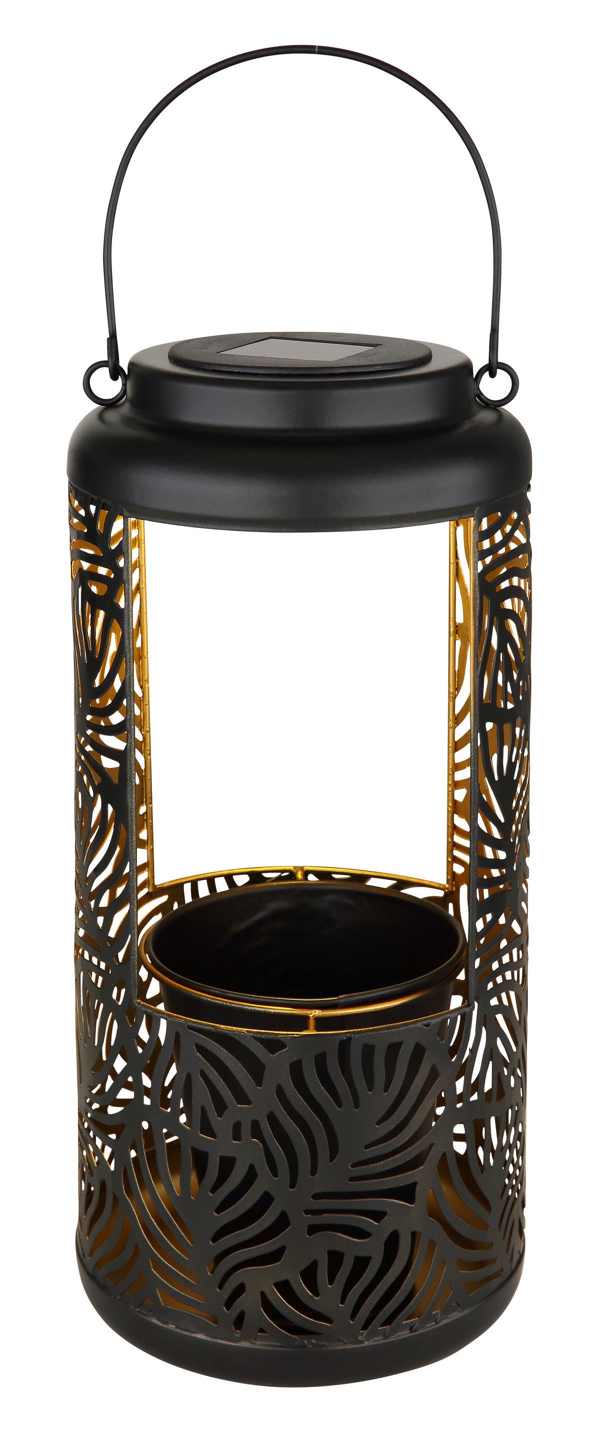 Solarna Svetilka Solar, S Sijalko - črna, Basics, kovina/umetna masa (15/41cm) - Globo