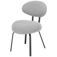 Stuhl in Grau - Schwarz/Grau, Modern, Textil/Metall (51/84/66cm) - Mömax