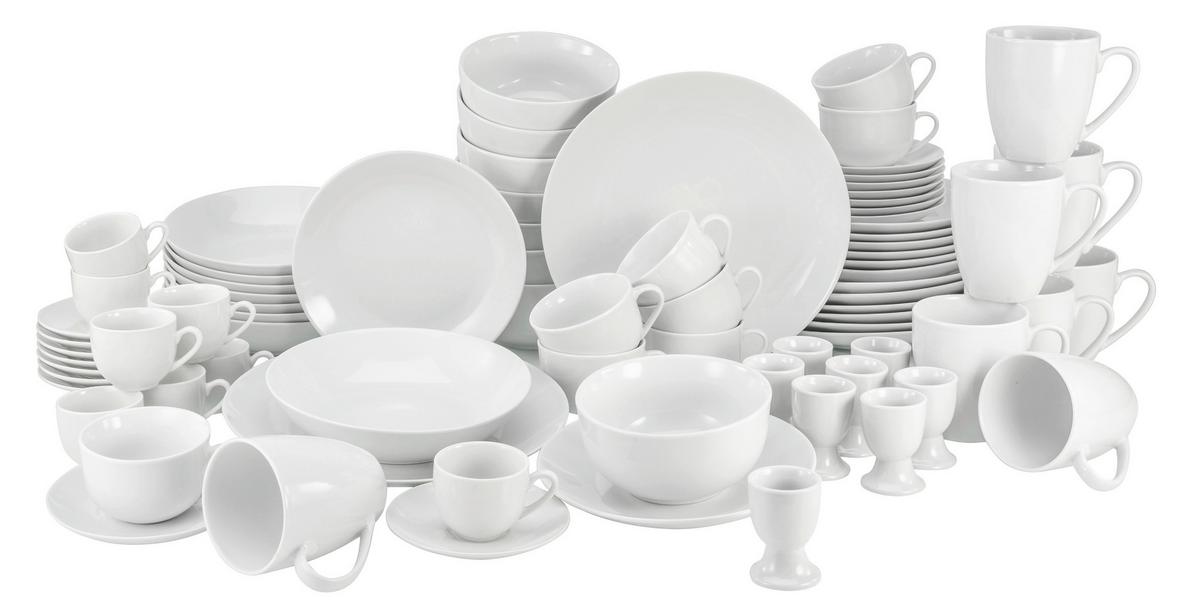 Kombinirani Servis Luna, 80-Delni Set - bela, Basics, keramika - Creatable