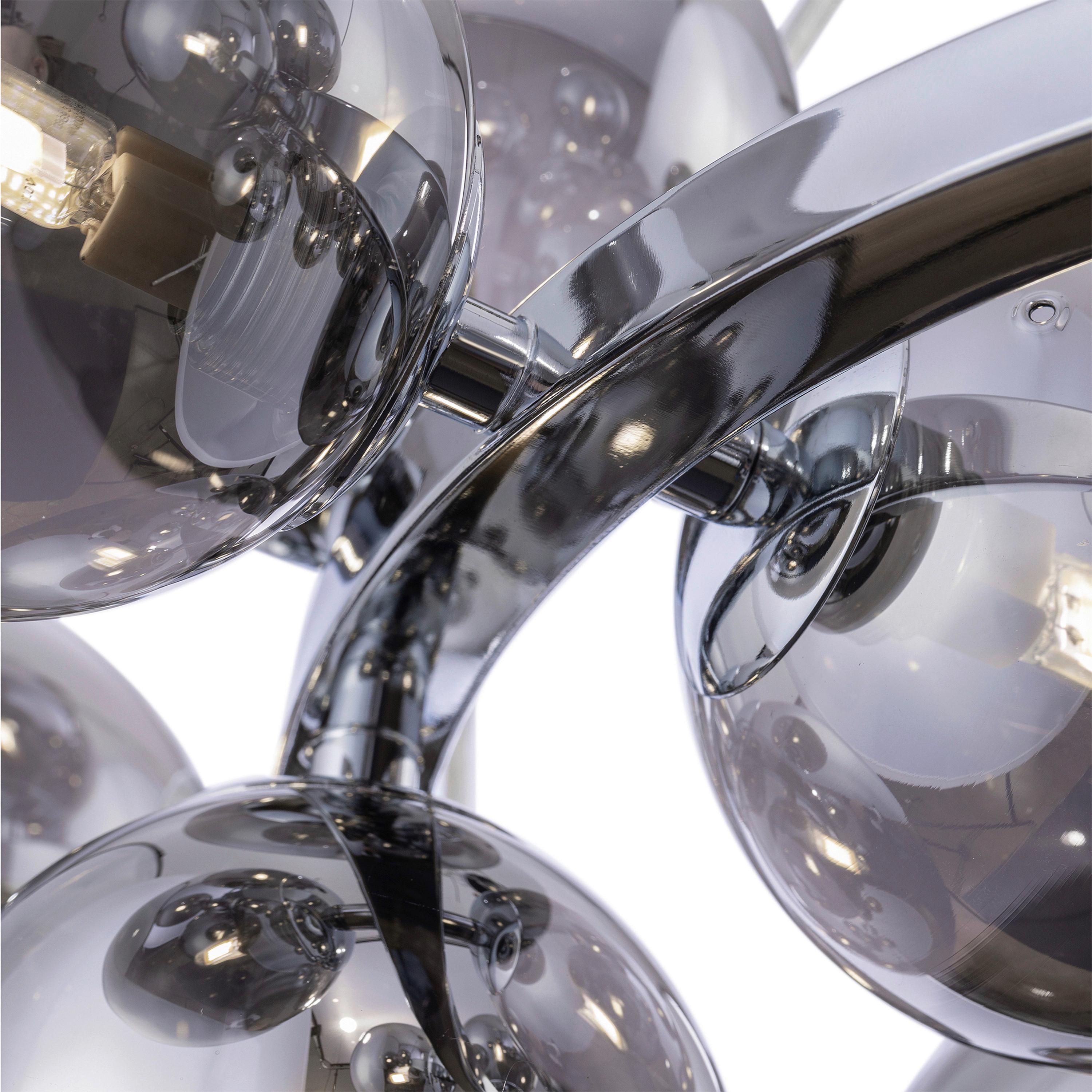 Pendelleuchte Dallas Chromfarben max. 28 Watt - Chromfarben, Trend, Glas/Metall (69/23,8/69cm) - MAYTONI