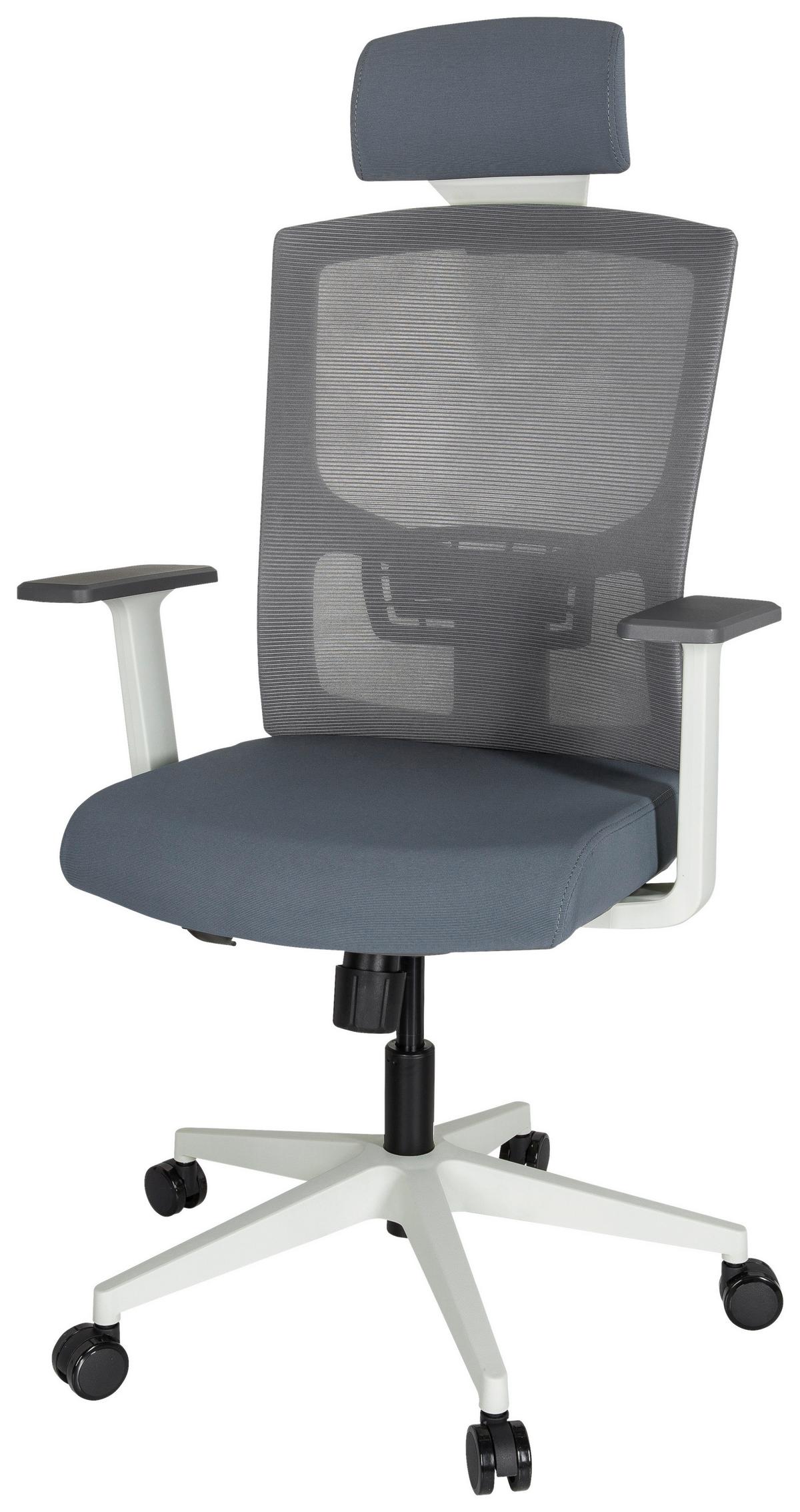Pisarniški Stol Captivo Base W, Siva - siva/bela, Moderno, umetna masa/tekstil (70/135/58cm) - MID.YOU