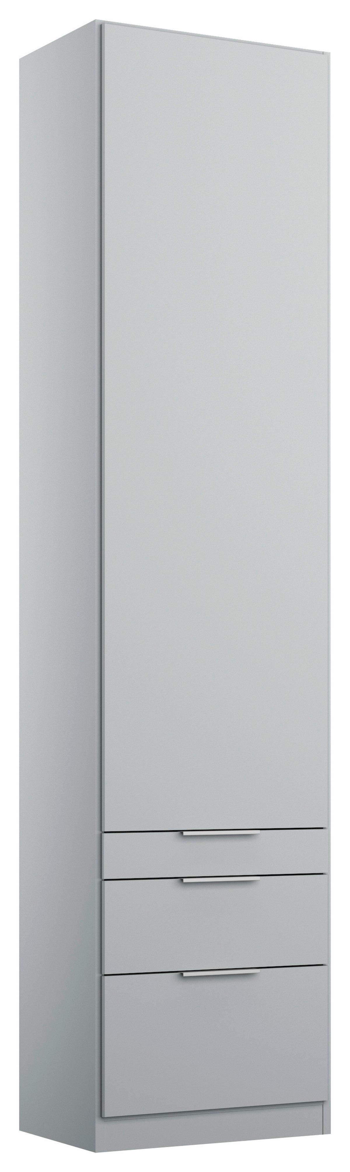 Dulap cu uși rotative ALABAMA - gri deschis, Modern, material pe bază de lemn (47/229/54cm)