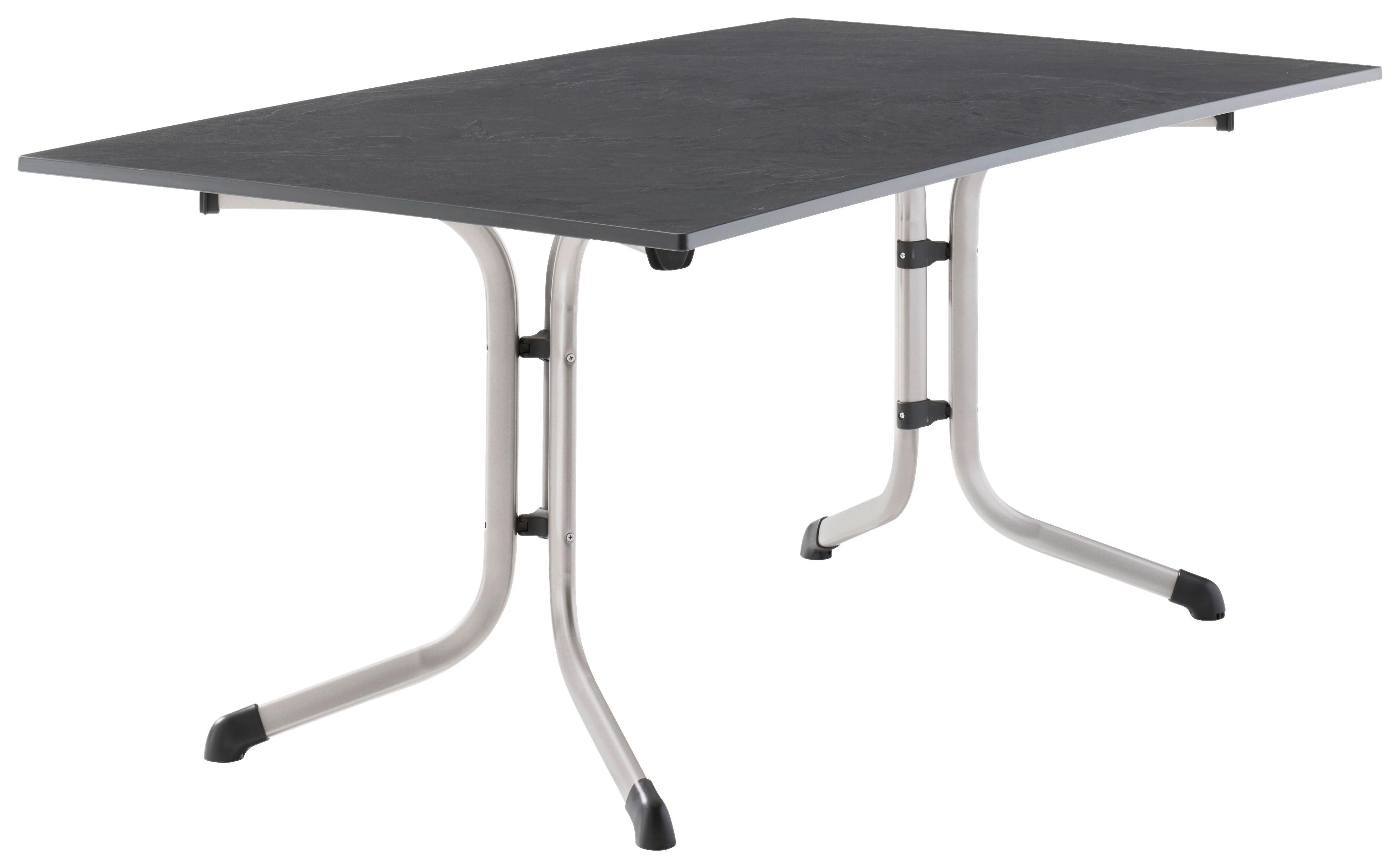 GARTENTISCH H49792 - Anthrazit/Graphitfarben, MODERN, Holzwerkstoff/Metall (165/90/73cm) - Sieger