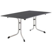 GARTENTISCH H49792 - Anthrazit/Graphitfarben, MODERN, Holzwerkstoff/Metall (165/90/73cm) - Sieger