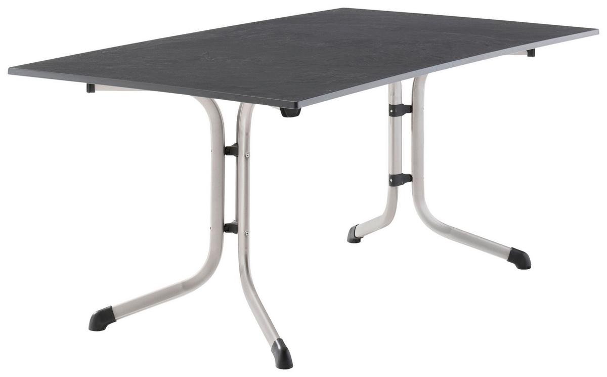 GARTENTISCH H49792 - Anthrazit/Graphitfarben, MODERN, Holzwerkstoff/Metall (165/90/73cm) - Sieger