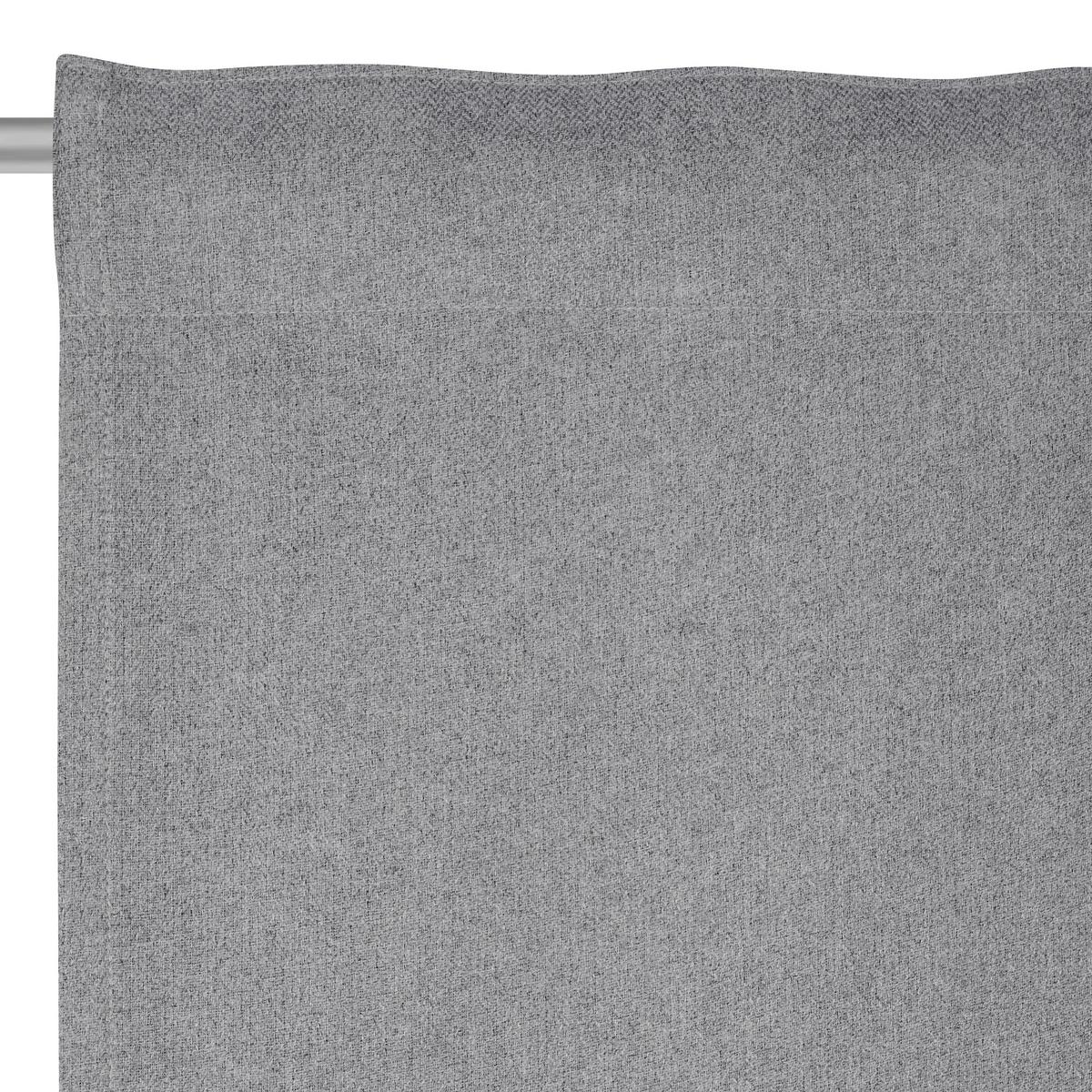 ZASŁONA ZACIEMNIAJĄCA MALMÖ - szary, Basics, tkanina (135/245cm) - Esposa