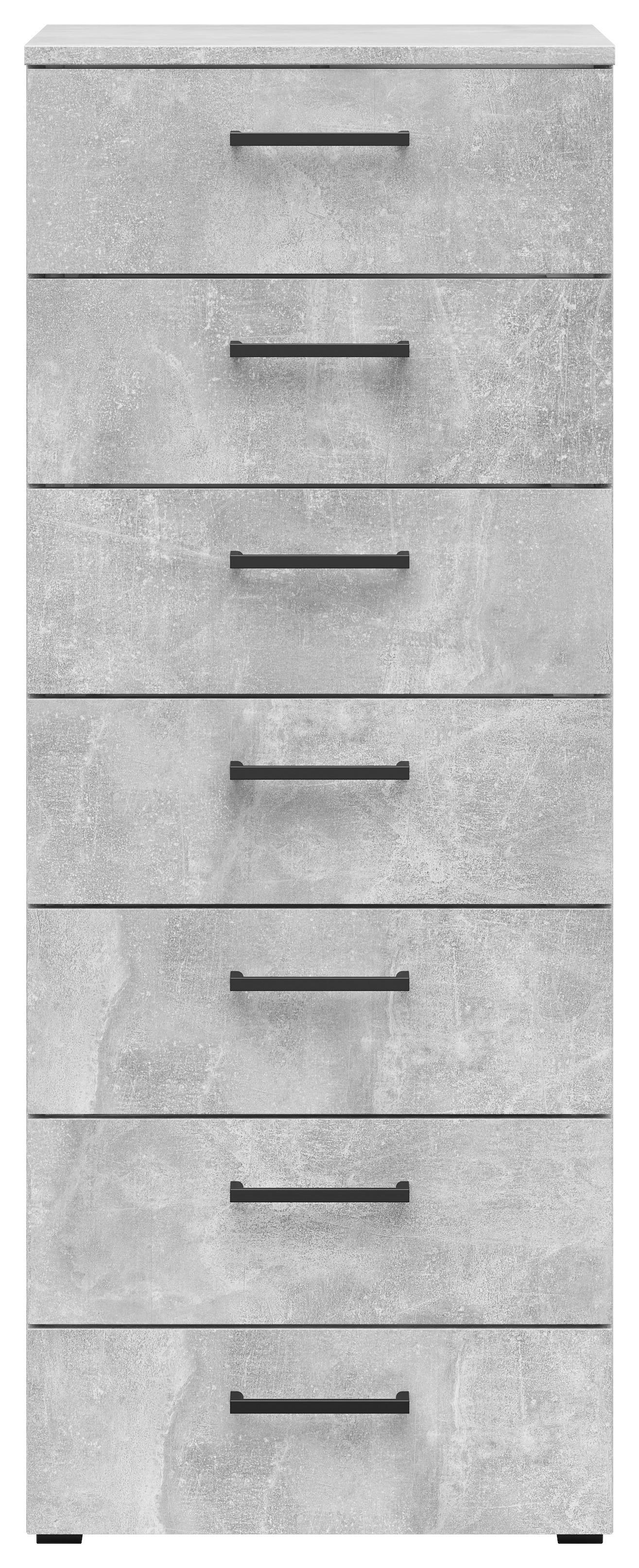 Kommode Multistauraum Grau - Anthrazit/Schwarz, Modern, Holzwerkstoff/Kunststoff (45/115/40cm) - Premium Living