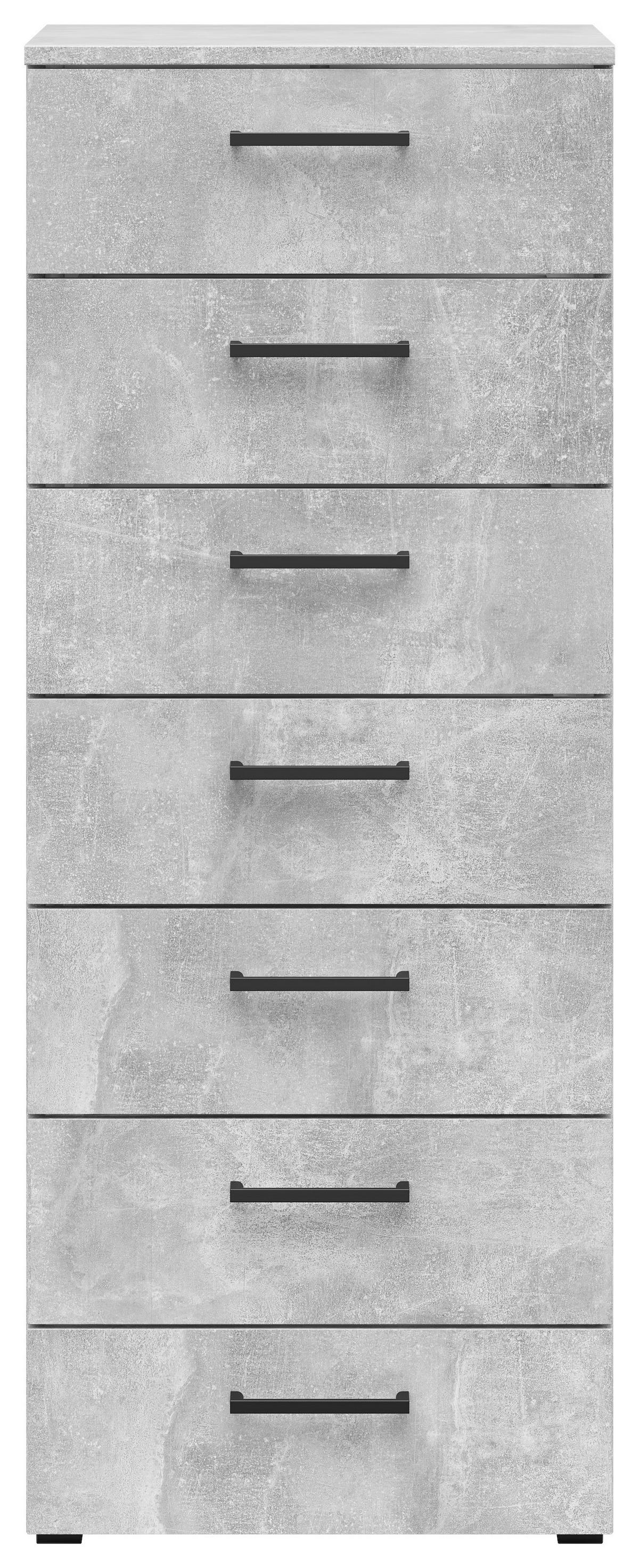 Kommode Multistauraum Grau - Anthrazit/Schwarz, Modern, Holzwerkstoff/Kunststoff (45/115/40cm) - Premium Living