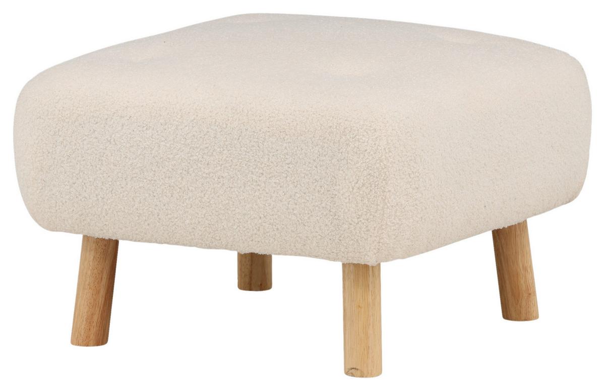 Hocker Salina SALINA - Weiß, Design, Holz/Kunststoff (60/28/60cm) - Livetastic