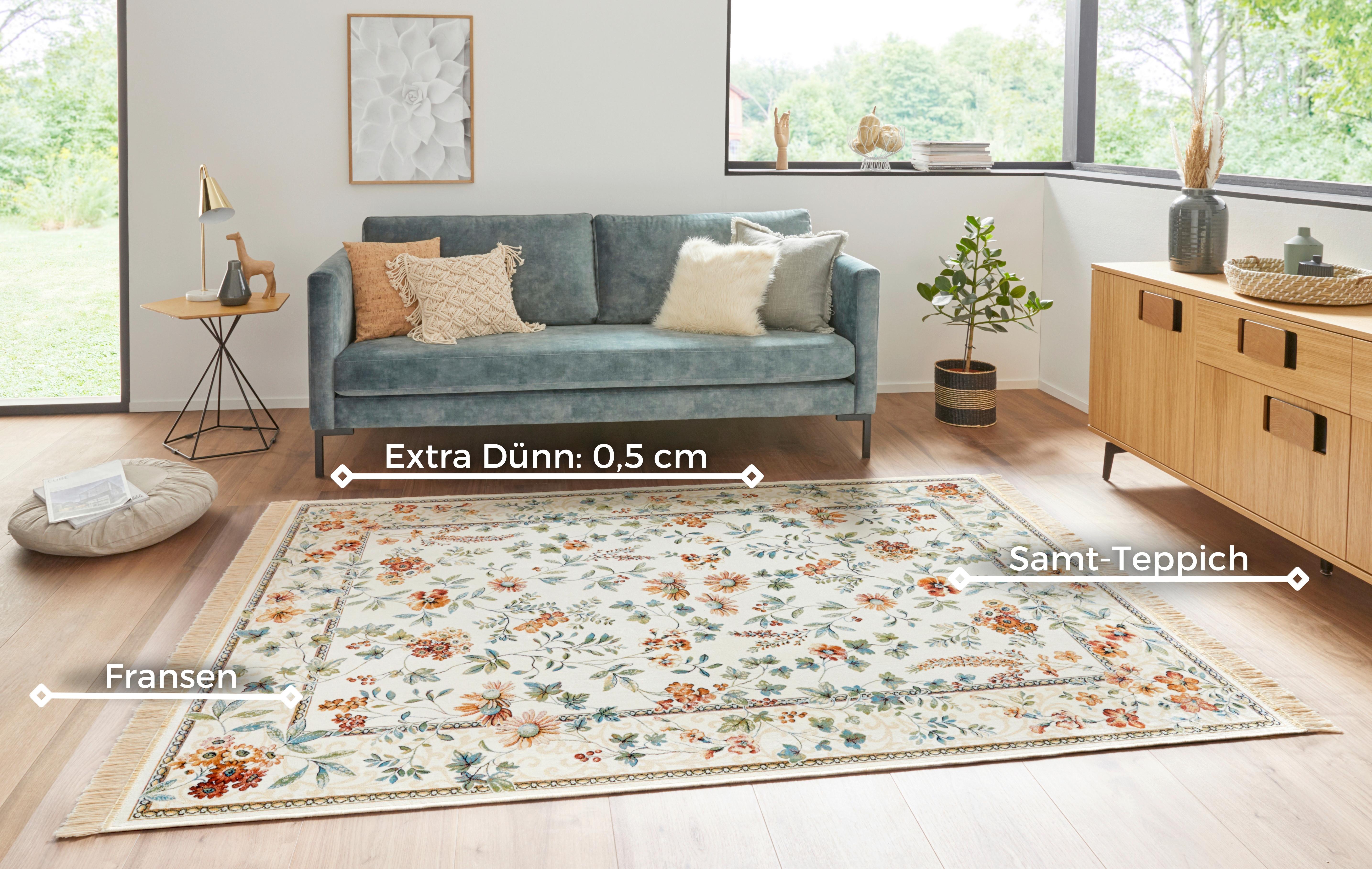 DYWAN VINTAGE NOURORIENTALFLOWERCREME195X300 - écru/kremowy, Basics, tkanina (195/300cm) - Hanse Home