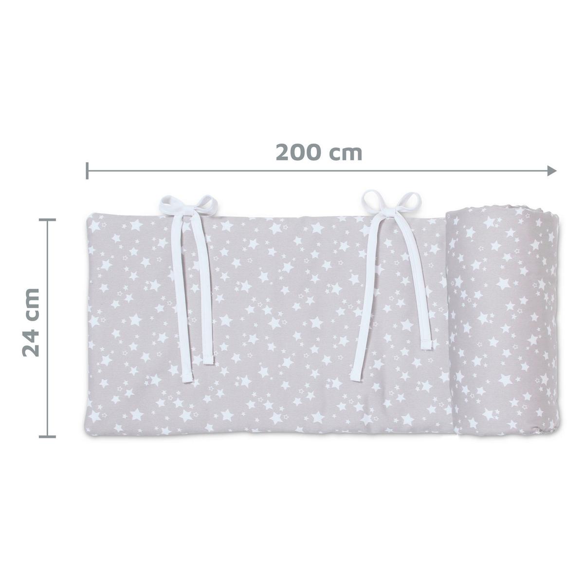 GNIAZDKO NESTCHEN PIQUÉ - jasnoszary, Basics, tkanina (24/200cm) - Babybay