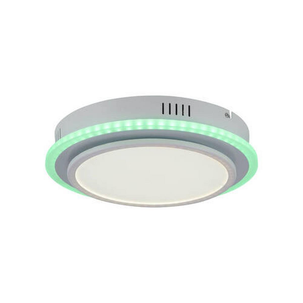 LED-Deckenleuchte Arenda Weiß max. 16 Watt - Weiß, Design, Kunststoff/Metall (45/33/7,5cm)