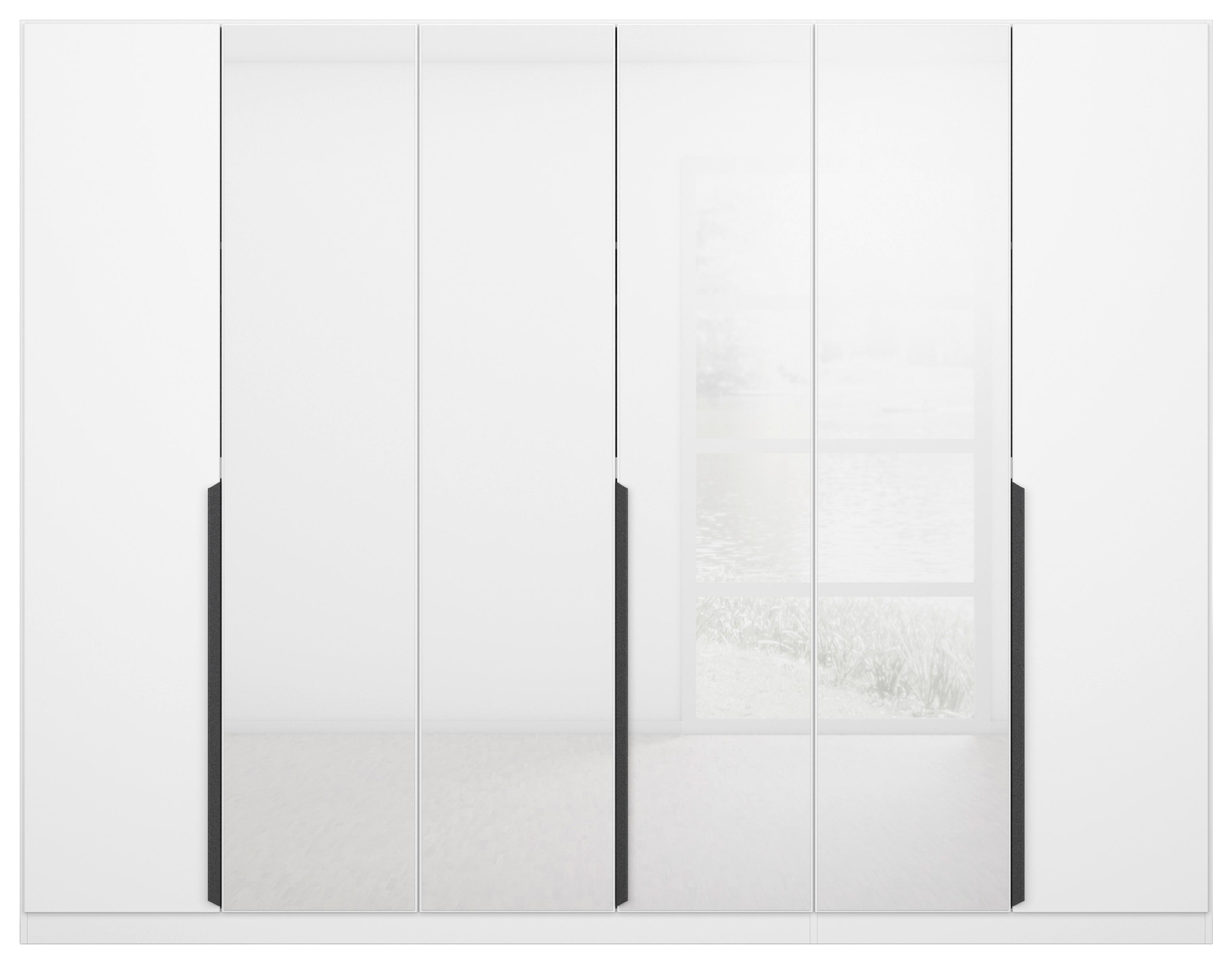 Ormar S Klasičnim Vratima Artemis - bijela/siva, Moderno, staklo/drvni materijal (271/210/54cm) - Modern Living