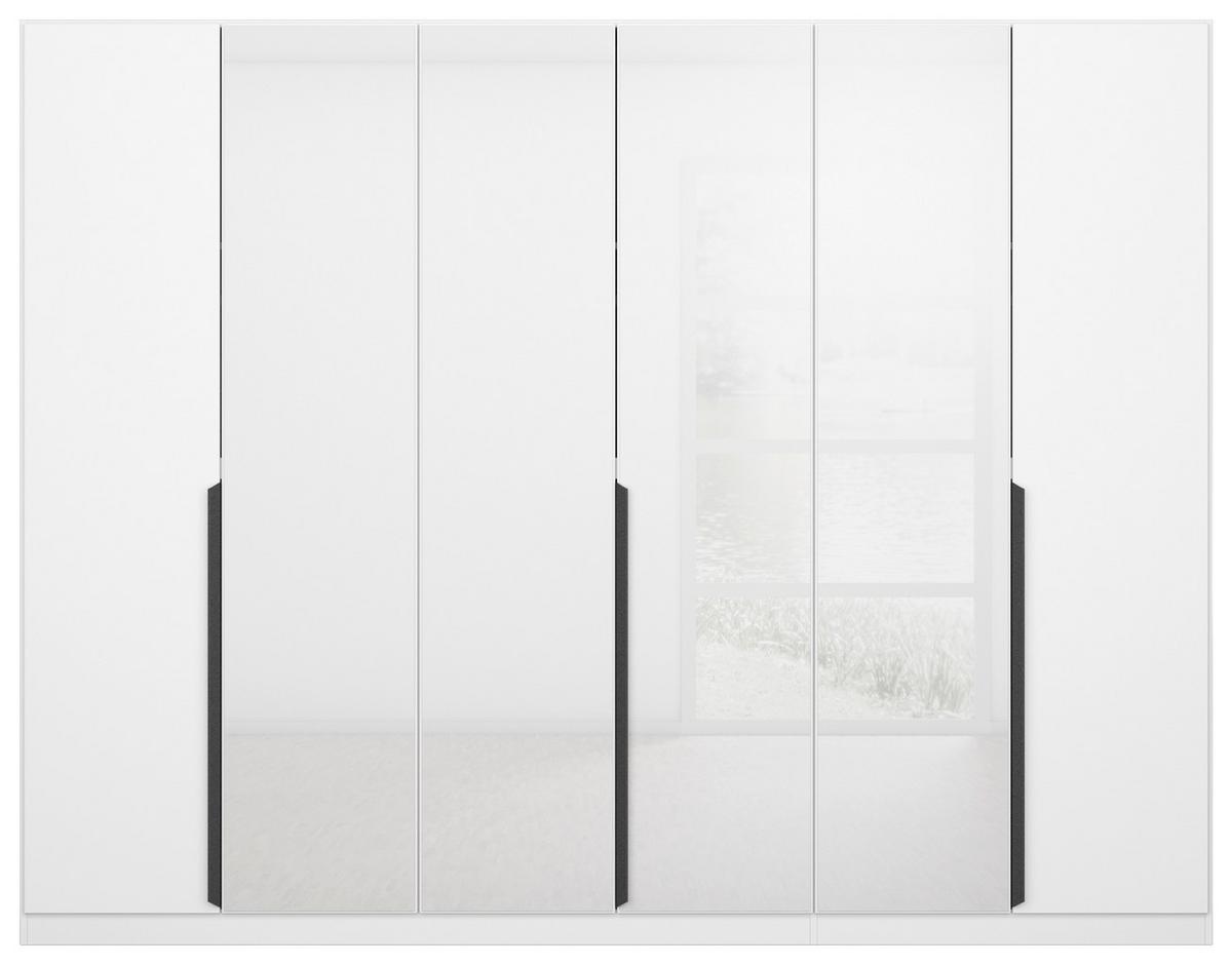 Ormar S Klasičnim Vratima Artemis - bijela/siva, Moderno, staklo/drvni materijal (271/210/54cm) - Modern Living