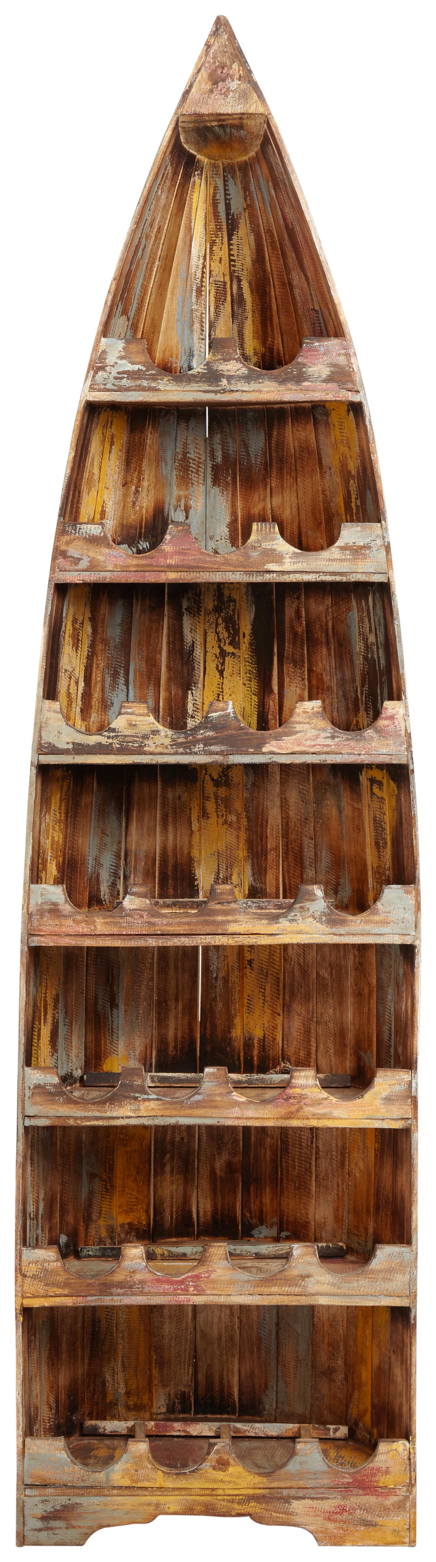 Weinregal Braun - Braun, Modern, Holz (56/200/42cm) - Modern Living